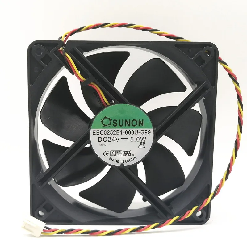 

EEC0252B1-000U-G99 24V 5W 12025 12CM 3-PIN inverter cooling fan