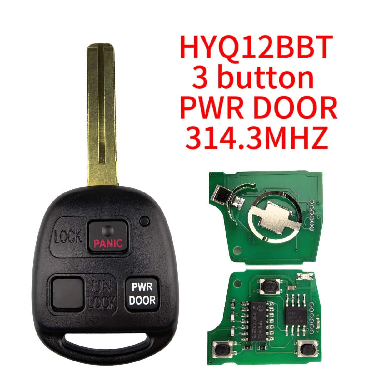 Jingxin HYQ12BBT 314.3MHz 4D67/68/72 G チップ TOY40 車のキー 89070-48821 レクサス RX330 RX350 RX400H LS430 ES330 SC430 2004-2010