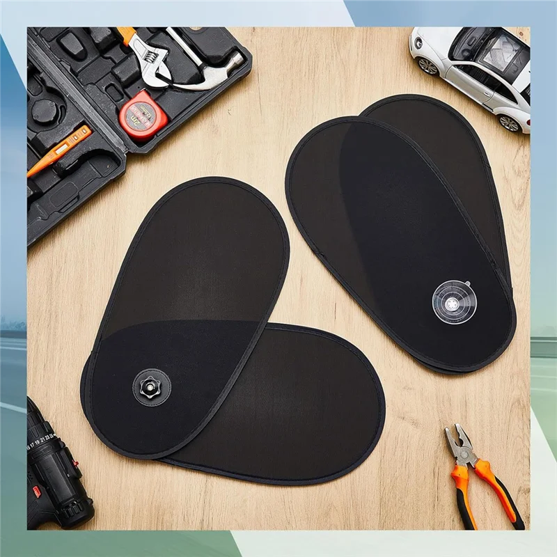 

ABUM-автомобильные оконные шторы для детей, комплект из 2 шт., солнцезащитный козырек на боковое окно автомобиля, солнцезащитный козырек с улучшенными присосками, защита детей