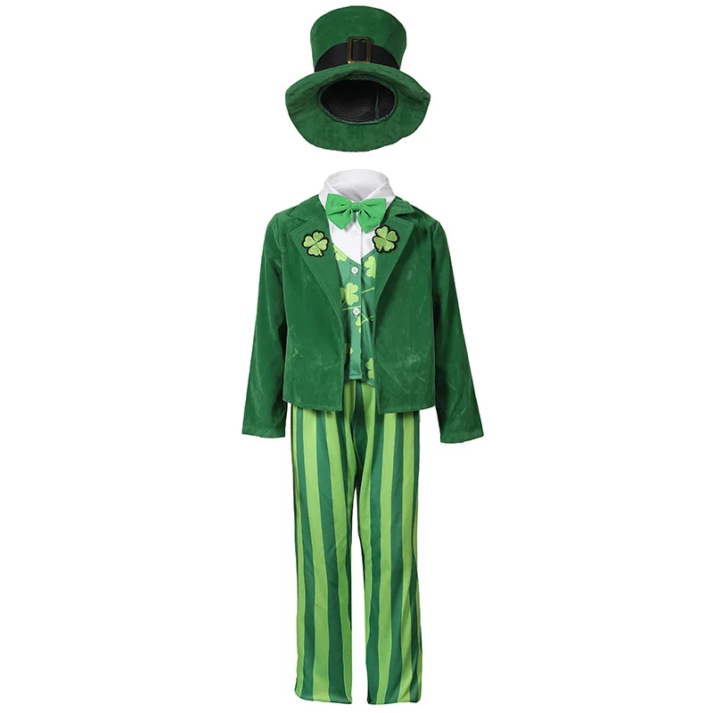 Kid Adult Irish Folk Dance Dress St Patrick Day Elf Leprechaun Costume view 5