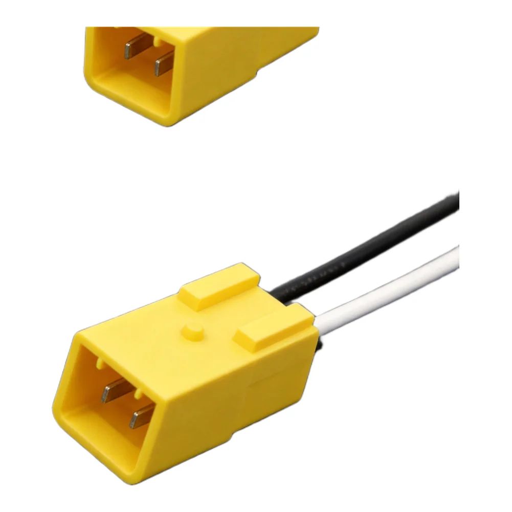 Speaker Harness Connector for Alfa Romeo Cars with Yellow Housing 2 Pin Interface and Simplified Installation Process