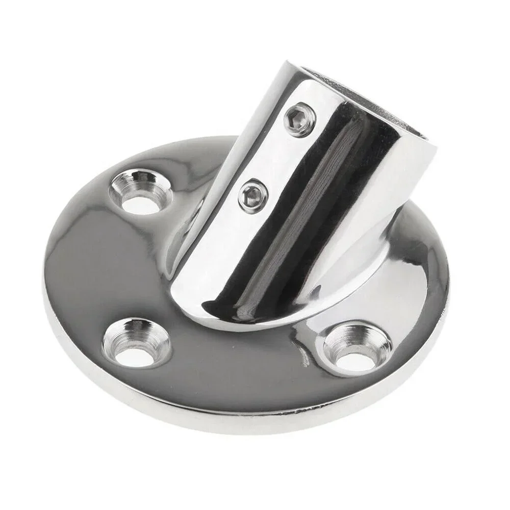 

Marine Boat Hand Rail Fitting 45 Degree Stainless Steel 1inch 7/8inch Round Base