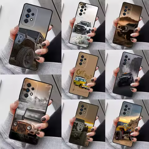 Off-Road Cars Male Men Phone Case For Samsung Galaxy S23 S21 S20 FE S24 S22 Ultra Note20 S10 S9 S8 Plus A40 A52 A12 A13 A53