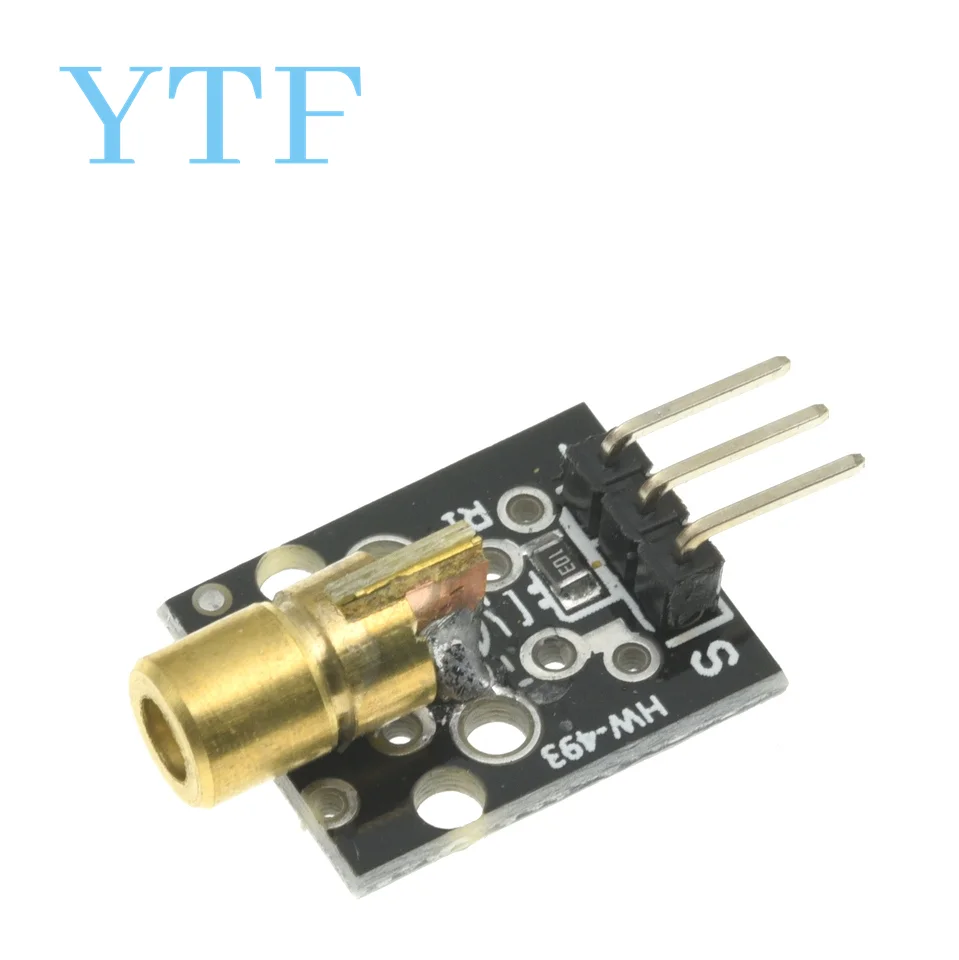 KY-008 3pin 650nm Red Laser Transmitter Dot Diode Copper Head Sensor Module for Arduino AVR PIC DIY Compatible with MEGA 2560