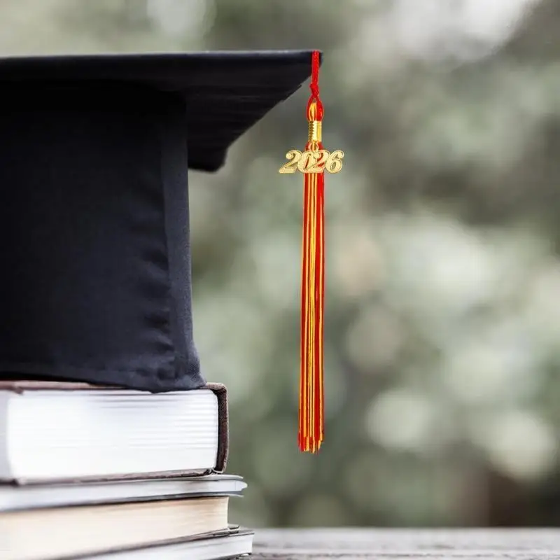 Class of 2026 Graduation Cap Tassels Decoration For Academic Robe Bachelor Gown 