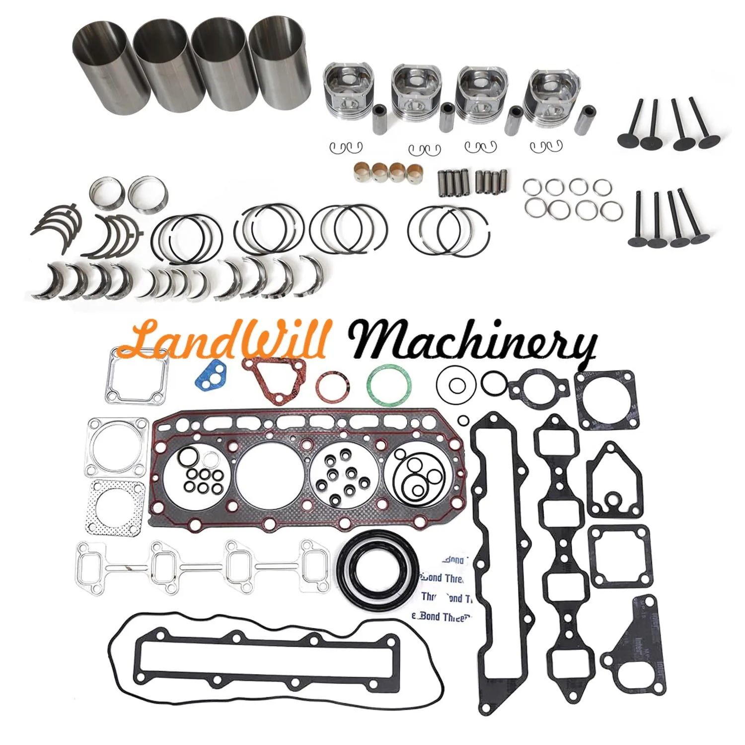 Overhaul Rebuild Kit Fits For Yanmar 4TN82E Engine