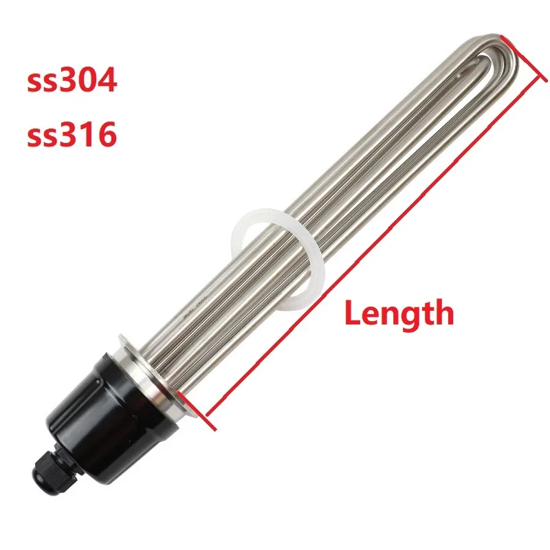 2 "トライクランプ (od64) 220v/380v全米304電気浸漬発熱体チューブヒーター3/3.75/4.5/6/9kw