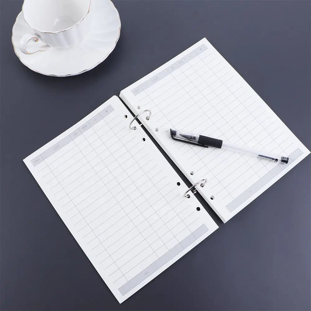 Monthly A5 A6 A7 Dot 45 Sheets To do List Spiral Binder Binder Inside Page Loose Leaf Inner Page Paper Refill Notebook Refill
