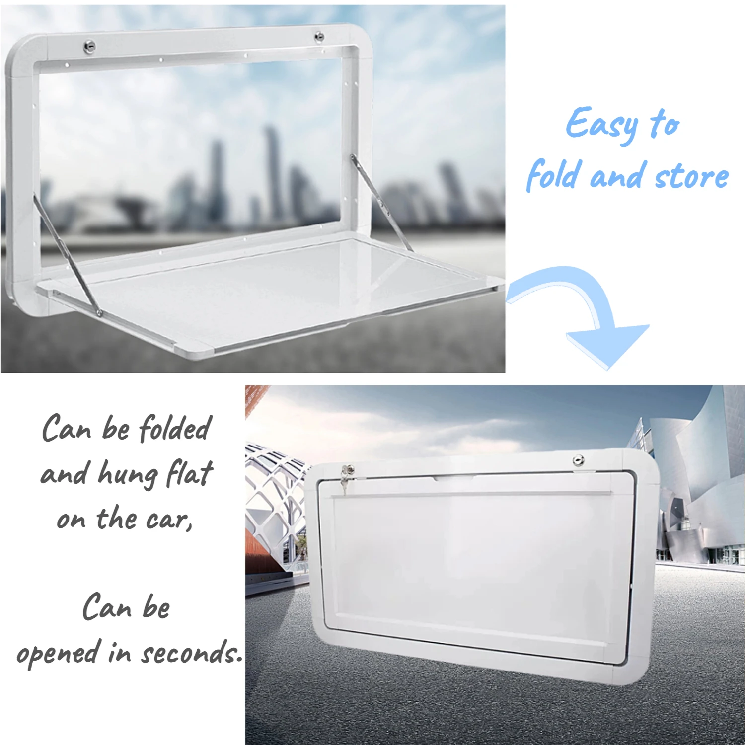 Mesa plegable para RV, 800x400CM/31.5x17,7 pulgadas, mesa de picnic al aire libre para camper y RV, mesa de pared plegable, kit bloqueable