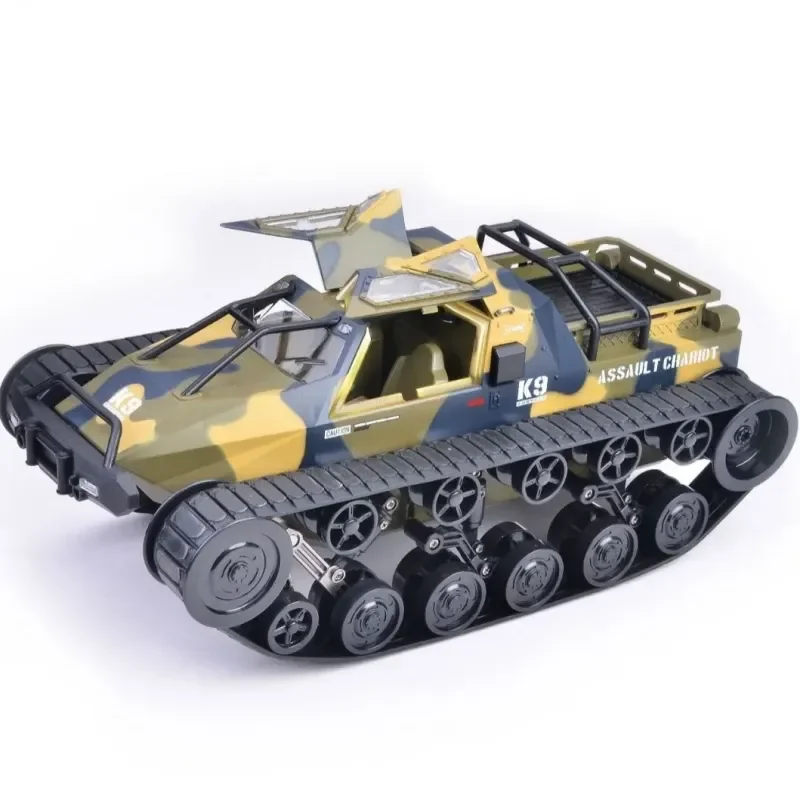 Remote Control Car 1:12 Cross-Border Simulation Ev2 Off-Road High-Speed Tracked Drift Tank Armored Vehicle Climbing Boy Toy