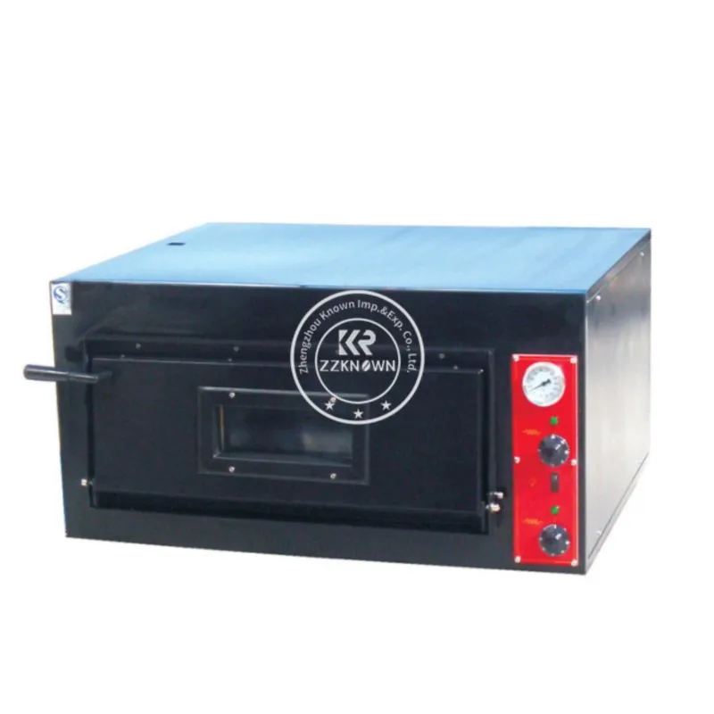 Commercial Catering Electric Stainless Steel Counter Top Single Deck Pizza Oven Timer Control Pizza Oven Bakery Bread Equipment