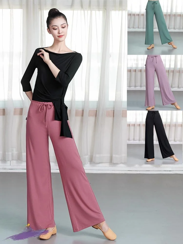 

Autumn New Modal Loose Dance Wide Leg Pants Training Uniform Women's Corpse Clothing Classical Modern Dance Costume