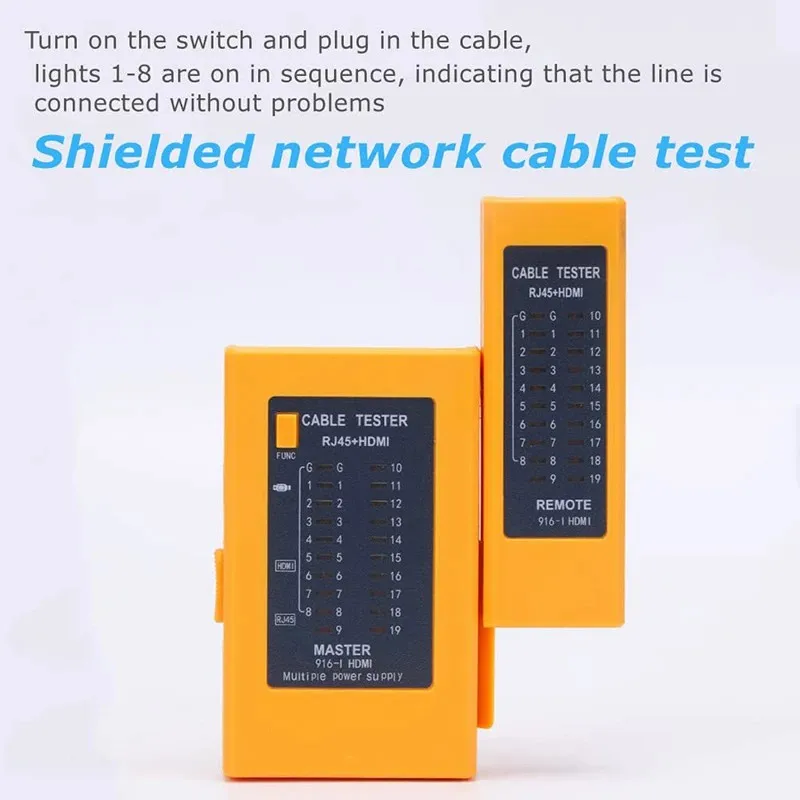 Zoerax-HDMIデジタルケーブルテスター,イーサネットテスター,ネットワークケーブル,rj45,2 in 1