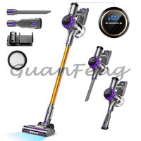 Cordless Vacuum Cleaner, 28Kpa 55Mins Running Time Wireless Vacuum Cleaner with Touchscreen for Pet Hair, Carpet