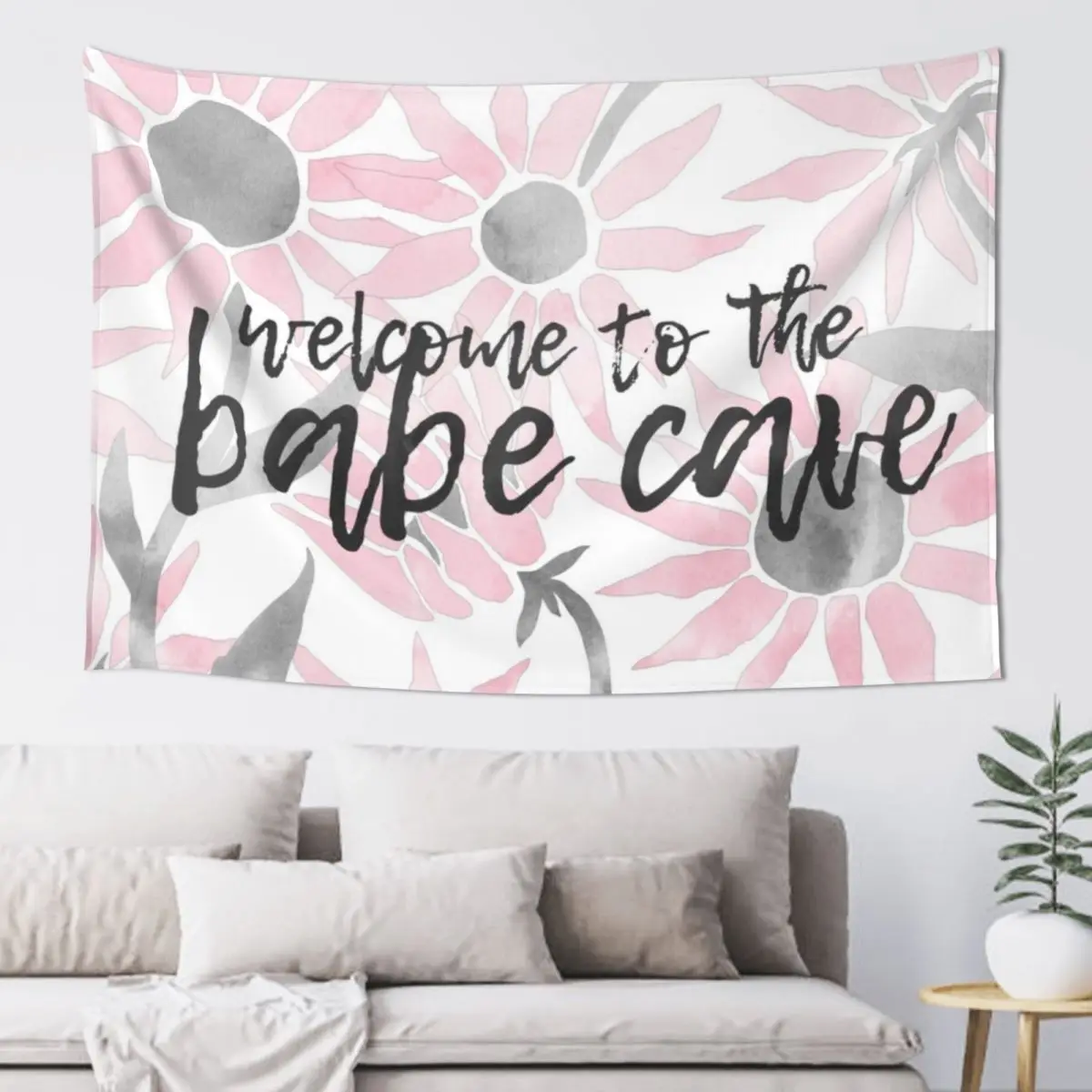 welcome to the babe cave Tapestry House Decorations Aesthetics For Room Tapestry