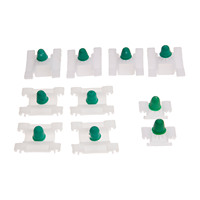 10pcs Car Door Trim Panel Bump Strip Clips Auto Plastic Rivet Retainer Long Short Stem Half Clips Fit for MK3 Golf Models
