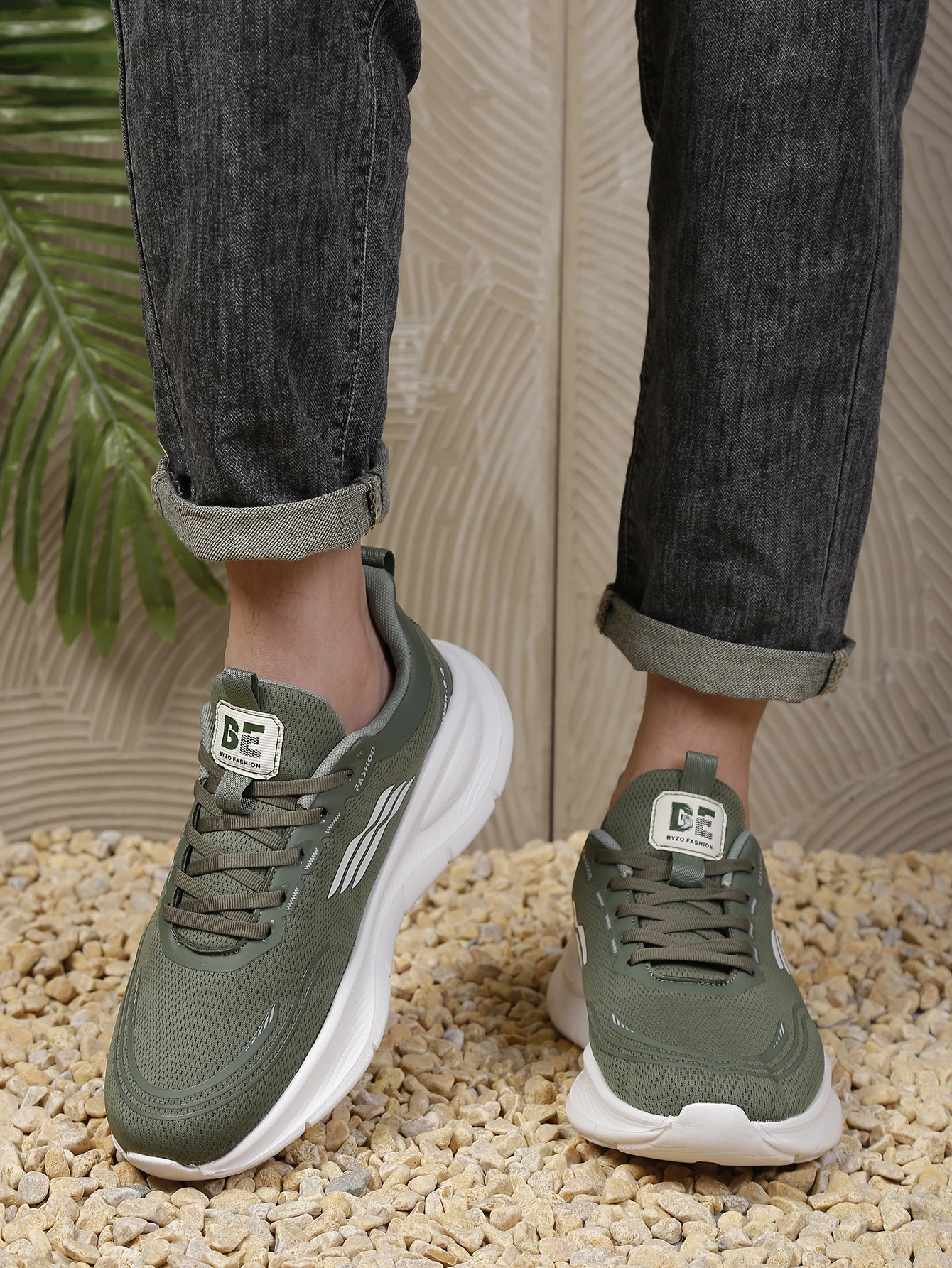 Atmungsaktive Laufschuhe aus Mesh für Damen und Herren, Sport- und Freizeitschuhe mit erhöhter Sohle, Outdoor-Freizeitschuhe – Detail 5