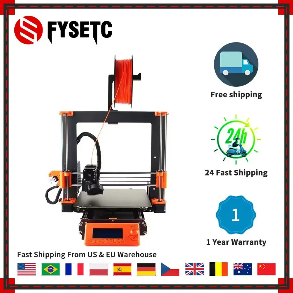 Clone Prusa i3 MK3S+ Printer Full Kit Upgrade Prusa i3 MK3 To MK3S 3D Printer DIY MK2.5/MK3/MK3S Impresora 3d