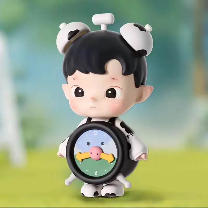 Genuine Hacipupu Cow Alarm Clock Limited Edition Anime Figure Cute Doll Action Figure Collection Model Kid Toy Birthday Gift