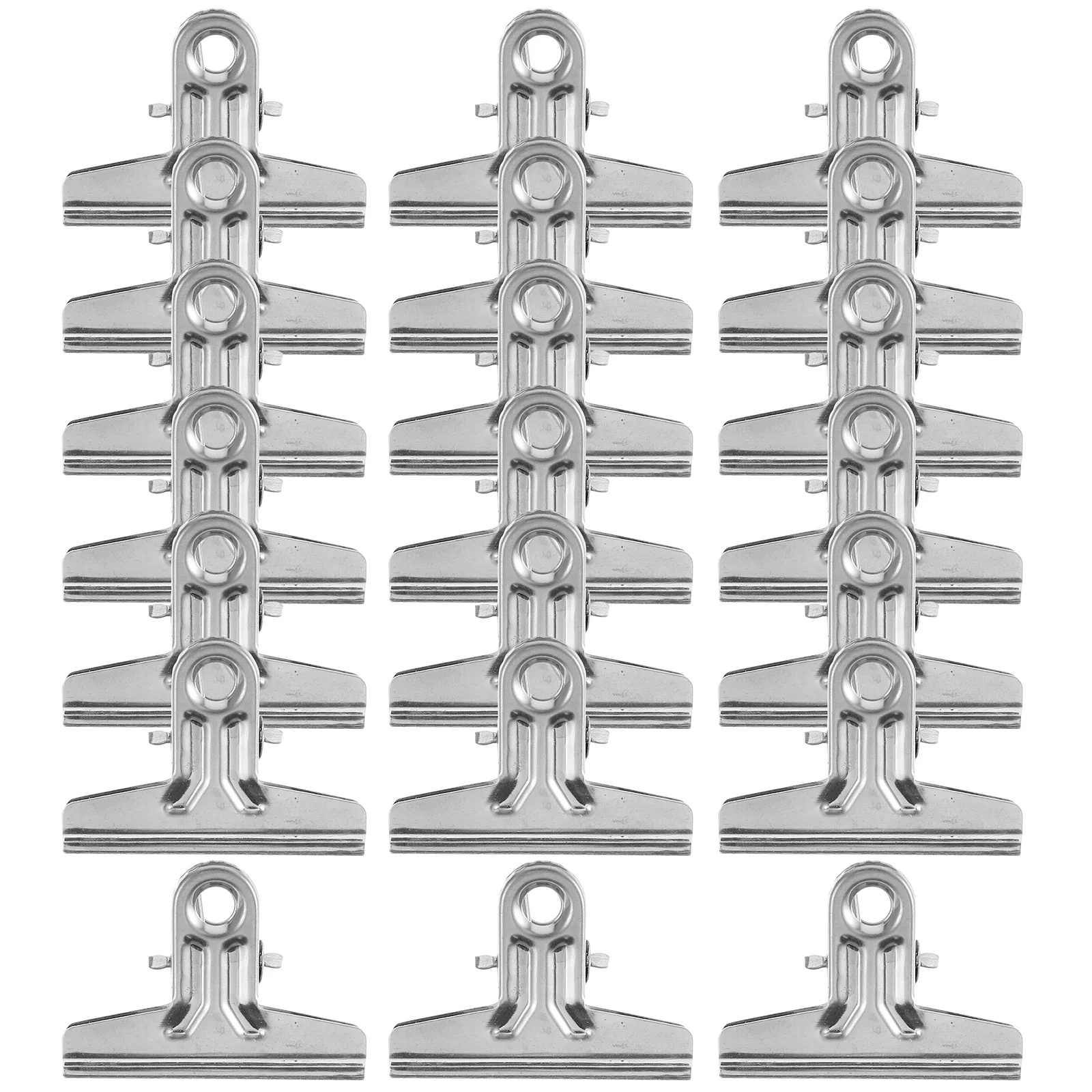 25Pcs Small Money Clip Stainless Steel Cash Credit Card Holder Dollar Symbol Decor Practical Outdoor Organizer