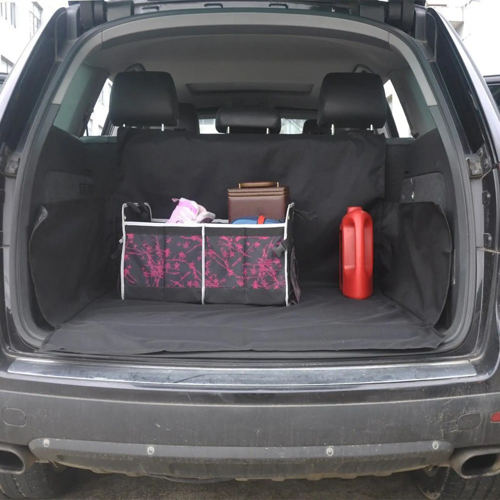 

Backseat Pet Bed Mat Portable Car Seat Cover Non-Slip Dustproof Pad Protector With Storage For Truck Provide Comfort Prevent