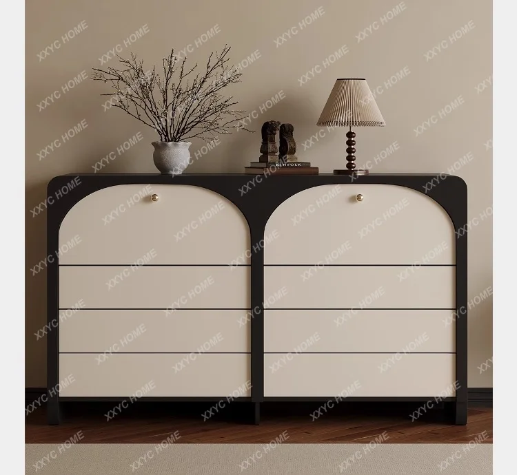

Retro Bucket Cabinet, Living Room, Porch Cabinet, Bedroom Room, Bedside Storage Cabinet, Solid Wood