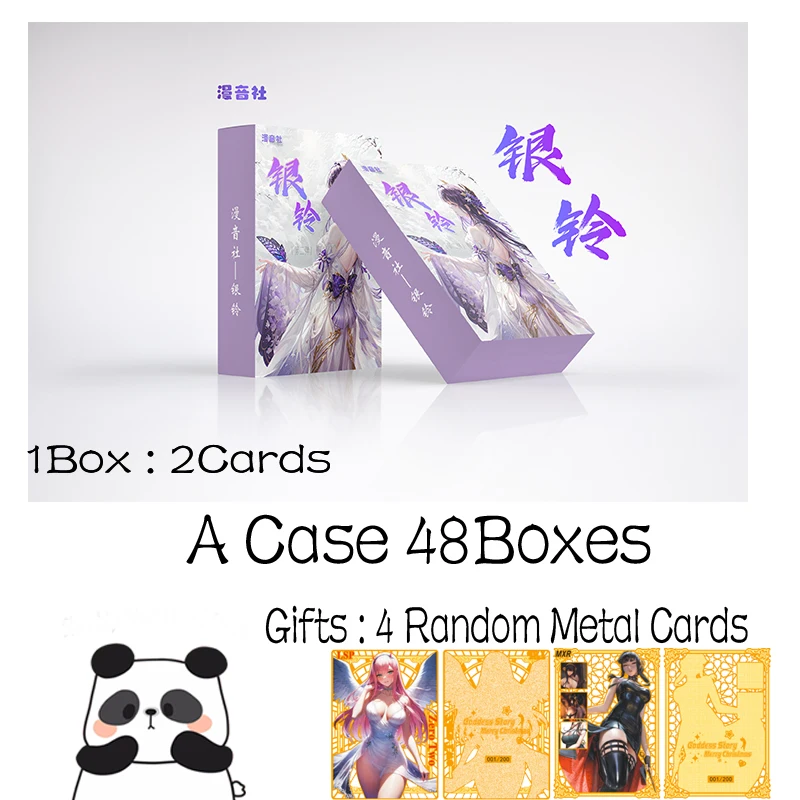 New Goddess Cards Yinling Silver Bell 2 Hobby Collection Cards Beauty Bikini Swimsuit Doujin Booster Box Toy Gifts