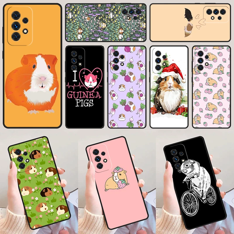 

Мультяшная морская свинка для Samsung Galaxy A52 A72 A73 A20e A21S A50 A70 A11 A12 A42 A31 A40 A51 A71 A32 A80 A91, чехол для телефона