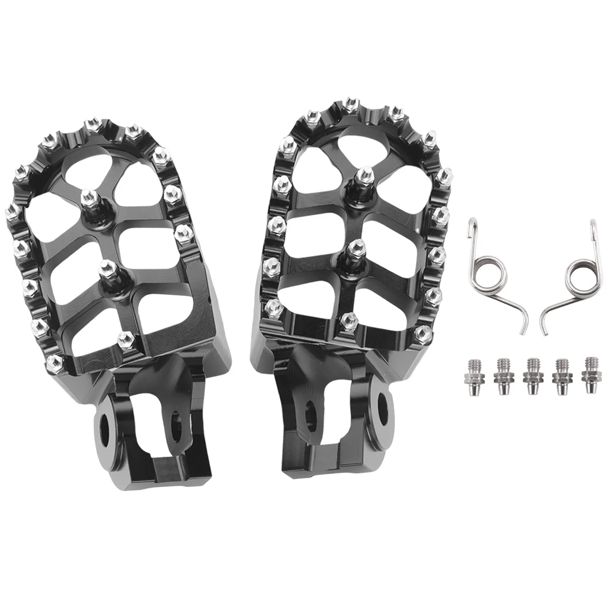 Footrest Footpegs Foot Pegs Pedal for 125 150 200 250 300 350 400 450 500 SX SXF EXC EXCF XC XCF X-CF XCW EXC-F(Black)