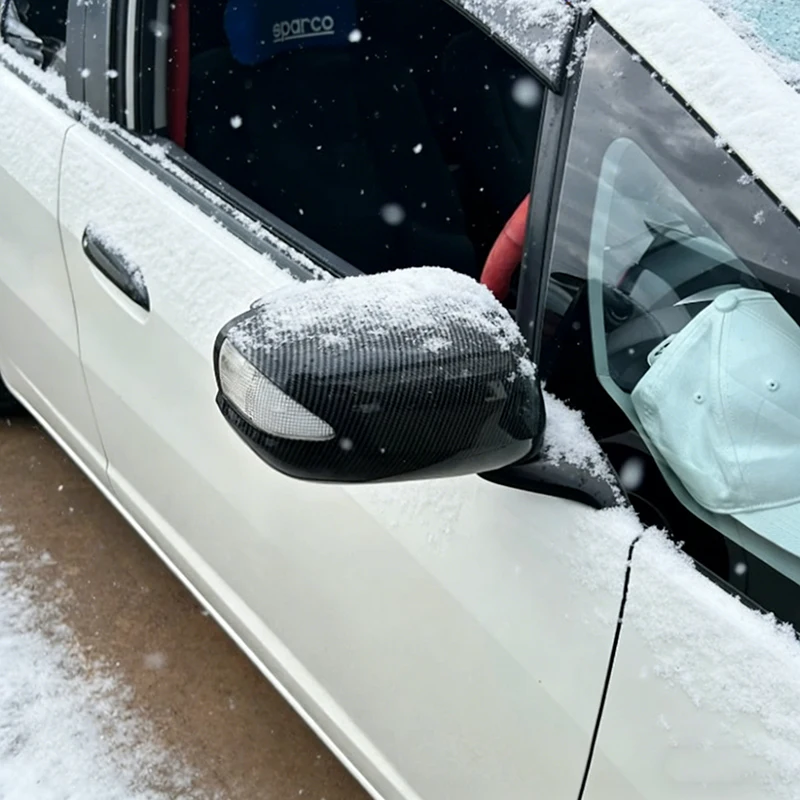 

Car Styling For HONDA FIT JAZZ 2009-2013 GE6 GE8 Rearview Mirror Cover Cap Housing Shell Decorative Auto Parts Accessories