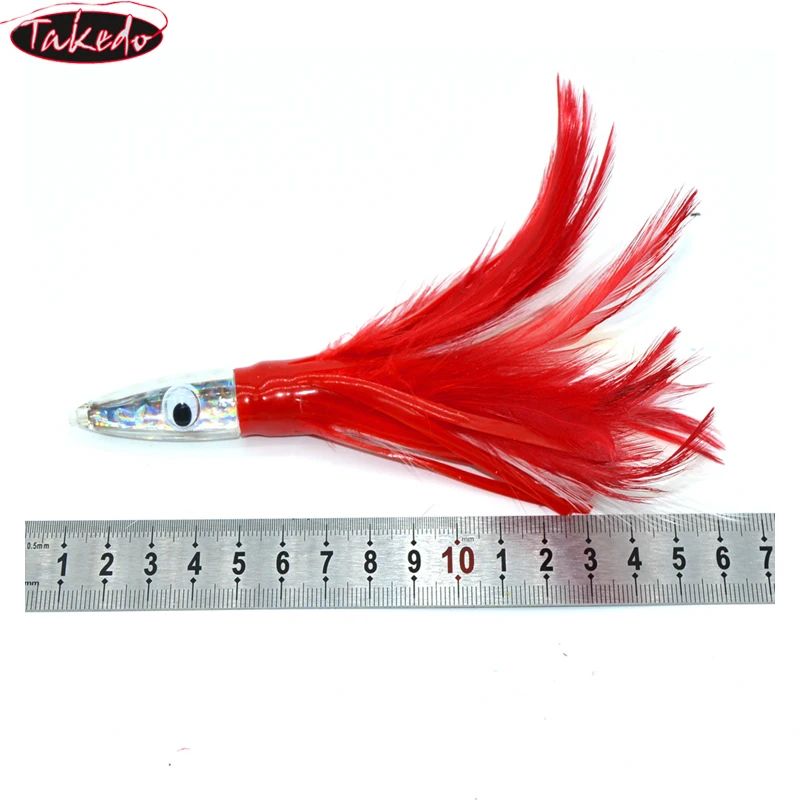 TAKEDO SP02 Jig Trolling 140mm 32g para atún falda plumas - imagen 3