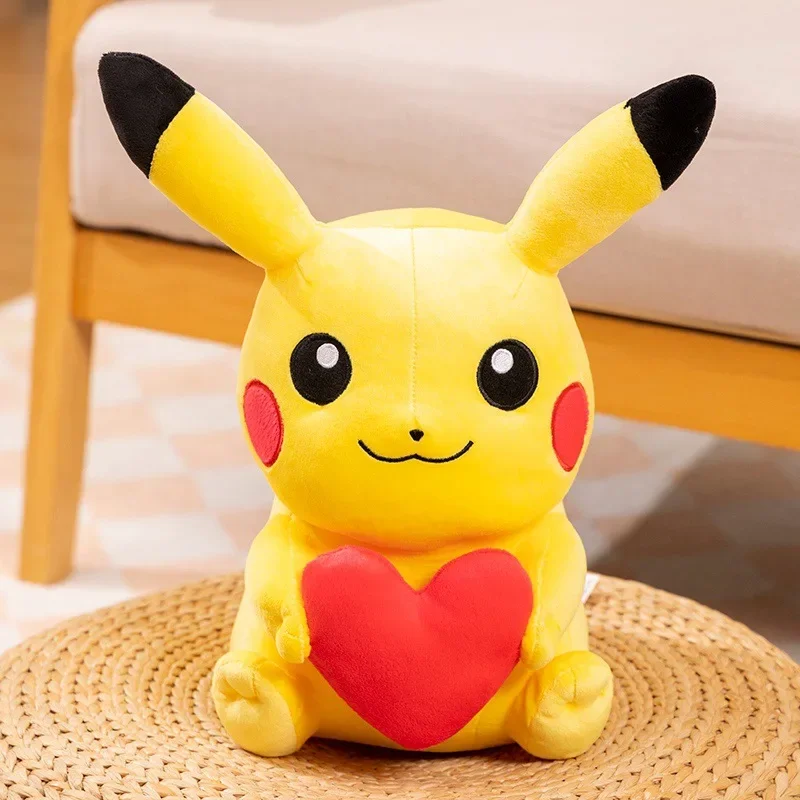 25/35cm Pikachu Pokemon Plush Toys Large Anime Doll Cute Pillow Cartoon Love Pokémon Plushie Stuffed Gift for Kids Christmas