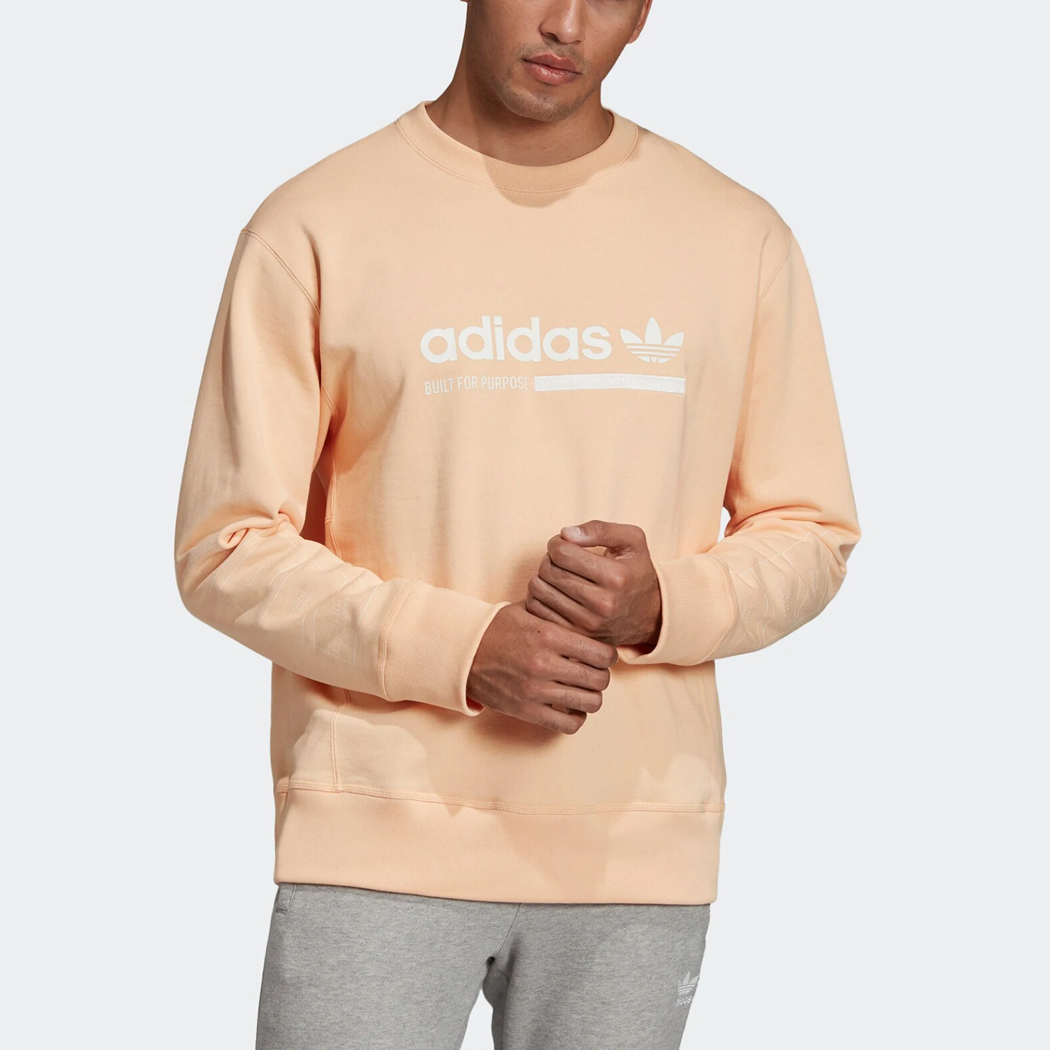 

Повседневная свободная толстовка Adidas Authentic New Season с круглым вырезом EB4092