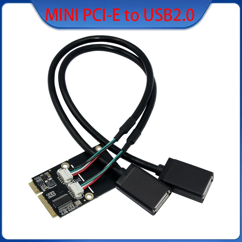 30CM MINI PCI-E to USB 2.0 Cable Rate 480Mbps Support WinxP/2003/VISTA/2008/7/8/10/11/32/64BIT/Linux MINI PCI-E Network Card