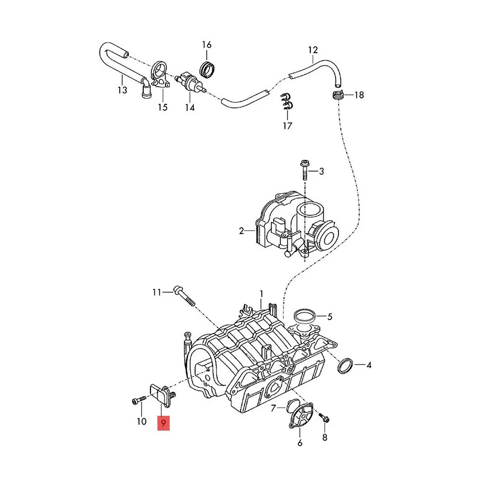 Sensor de presión de aire múltiple para coche, accesorio con mapa para Audi A2 VW Golf Polo Octavia Fabia Leon Toledo Ibiza 036906051 036906051D, 0279980411