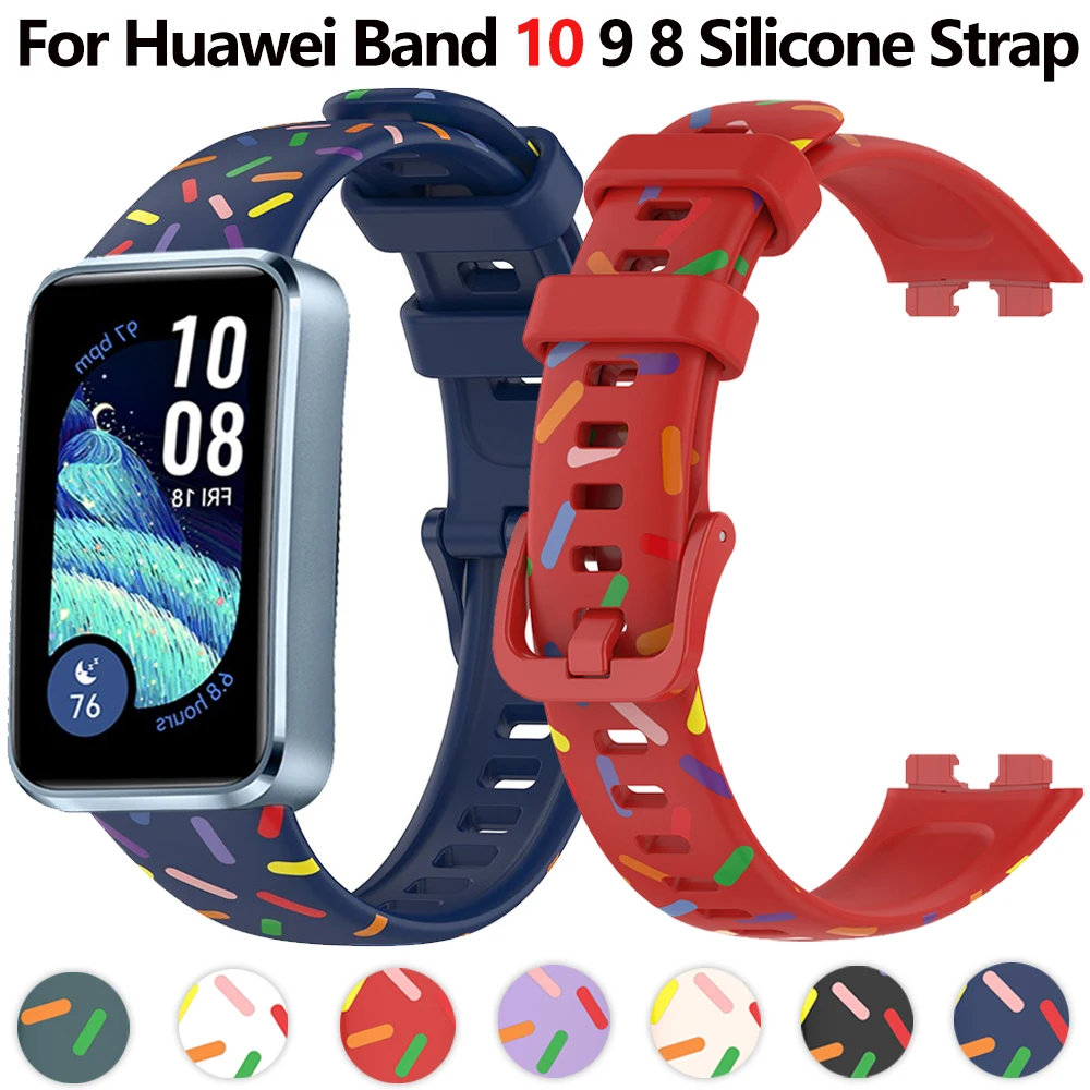 

Silicone Bracelet for Huawei Band 10 Strap Smart Watch Replaceable wristband Correa for Huawei Band 8 9 Comfortable Accessories
