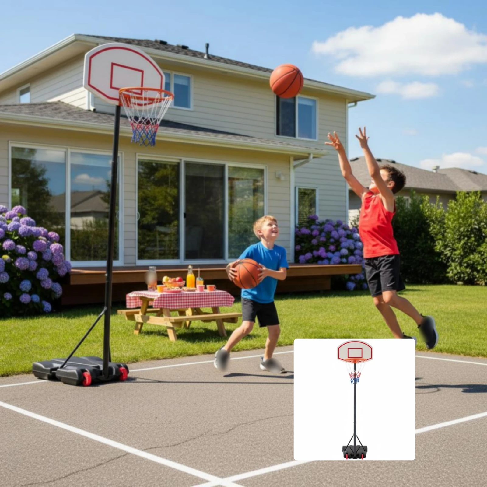 Height Adjustable Hoop Indoor  - огляд і ціна Sports Equipment Basketball