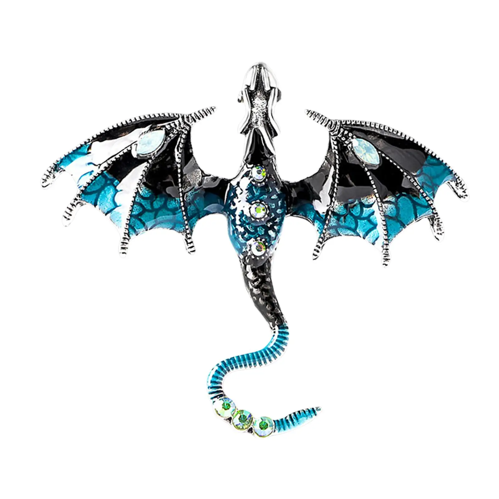 Men Brooch Pin Animal Punk Vintage Alloy Rhinestone Birthday Gift Badge Pin Lapel Pin for Bag Clothing Jackets suits Backpack
