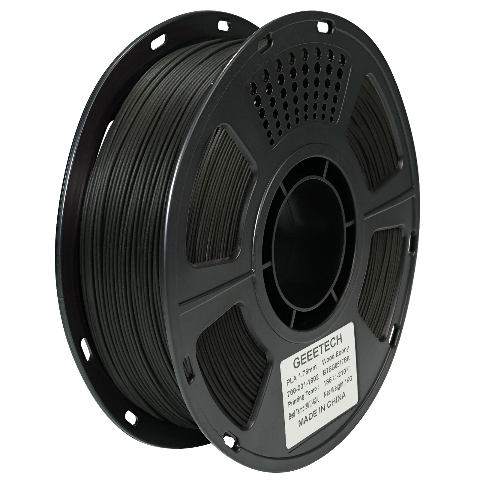 Geeetech Holz-PLA 1kg 1,75mm Filament 3D-Druckdraht Vakuumverpackung Lokale Lagerhäuser Farbiger Kunststoff für FDM 3D-Drucker