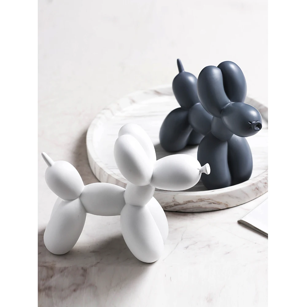 

Creative Balloon Dog Desktop Ornaments Home Decoration Accessories Resin Crafts Fairy Garden Miniatures Animal Figurines