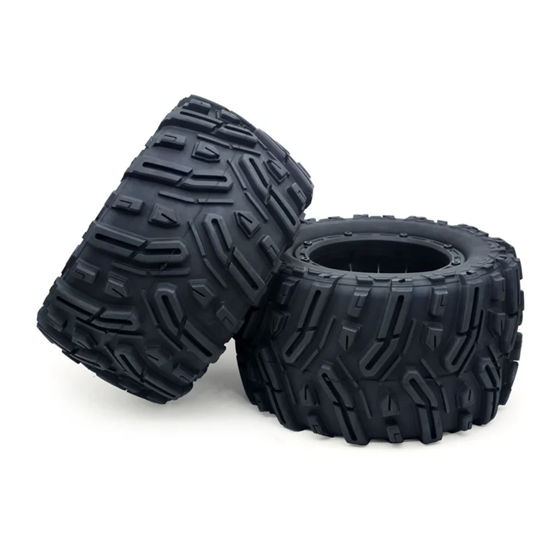 KKZ-MX-07 2Pcs 188mm Tire Wheel Tyre 8752 8753 for ZD Racing MX-07 MX07 MX 07 1/7 RC Car Spare Parts Accessories,Black