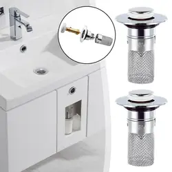 Stainless Steel Floor Drain Filter Washbasin Plug Anti Odor Strainer Basin Bounce Shower Hair Core Stopper Sink Up Catcher G8N5