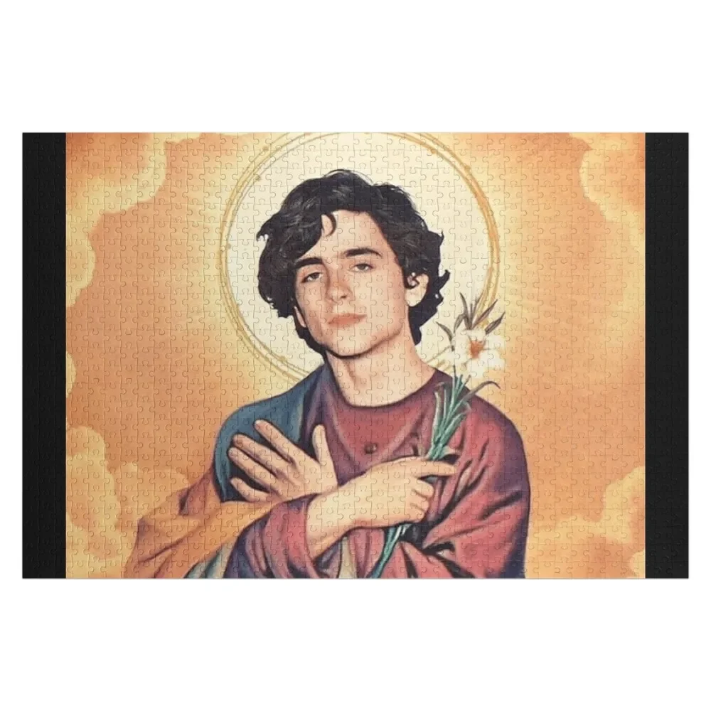 Timothee Chalamet as Jesus Jigsaw Puzzle Wood Name Woodens For Adults Puzzle