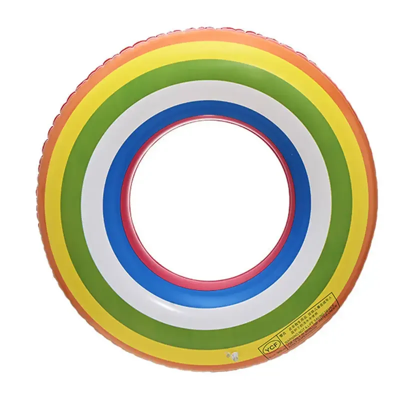 

Kids Rainbow-Inspired 60-100 Size Inspired by Rainbows Wholesale Thickened Double-Layer Inflatable Swimming Ring