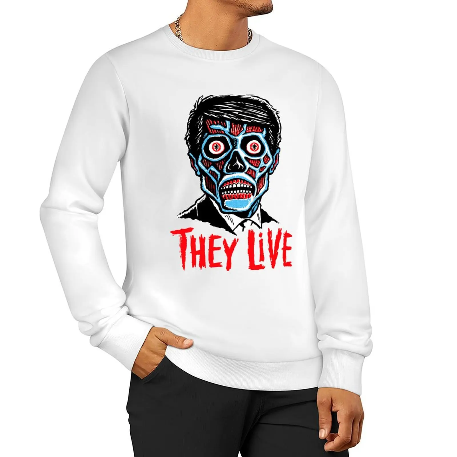 

THEY LIVE!!! Sweatshirt mens clothing male clothes men's autumn clothes autumn sweatshirt