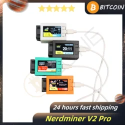 Nerdminer V2 Pro 78KH/S 1.6.3 Bitcoin Lotto Miner Color Case with Fan 3W Power Consumption Upgraded Version BTC Lotto Miner