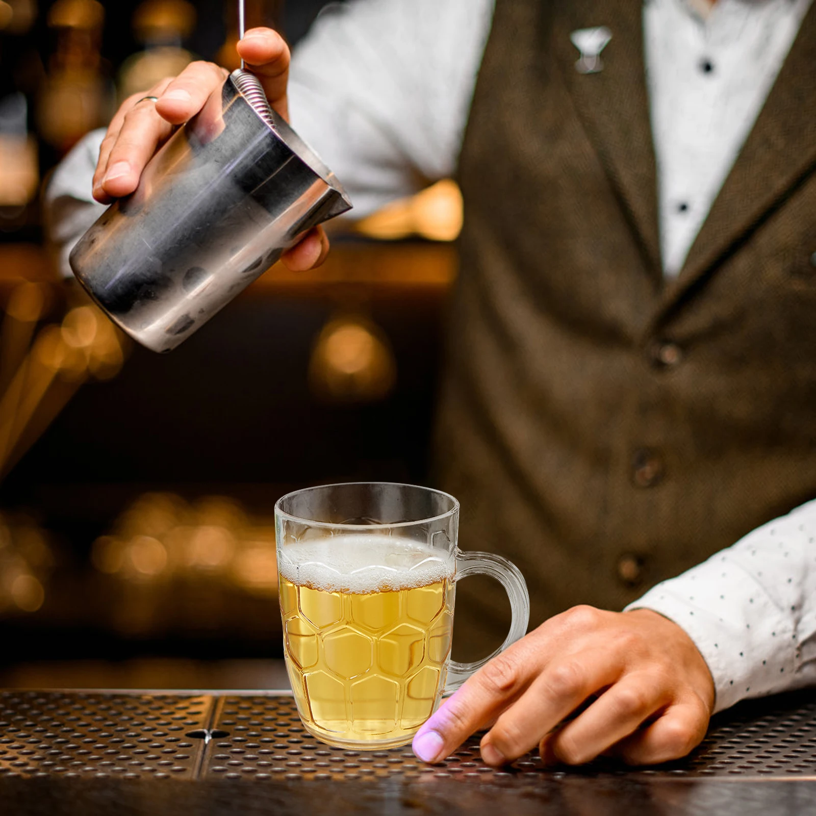 

6 Pcs Pineapple Cup Glass Beer Mug Mini Mugs Party Supplies Tasting Glasses For Beer Small Juice Glasses Large Glass Kitchen Bar