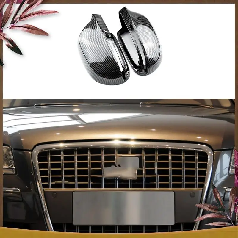 

AB59-2X Baked Black Rear View Mirror Cover For A4 S4 A5 S5 A6 S6 A8 S8 Q3 SQ3 A3 Rear View Mirror Modification Replacement