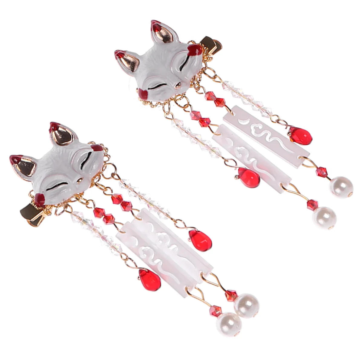 Girl Hair Accessories Fox Tassel Clip Chinese Modeling Clips Women Animal Bill Miss