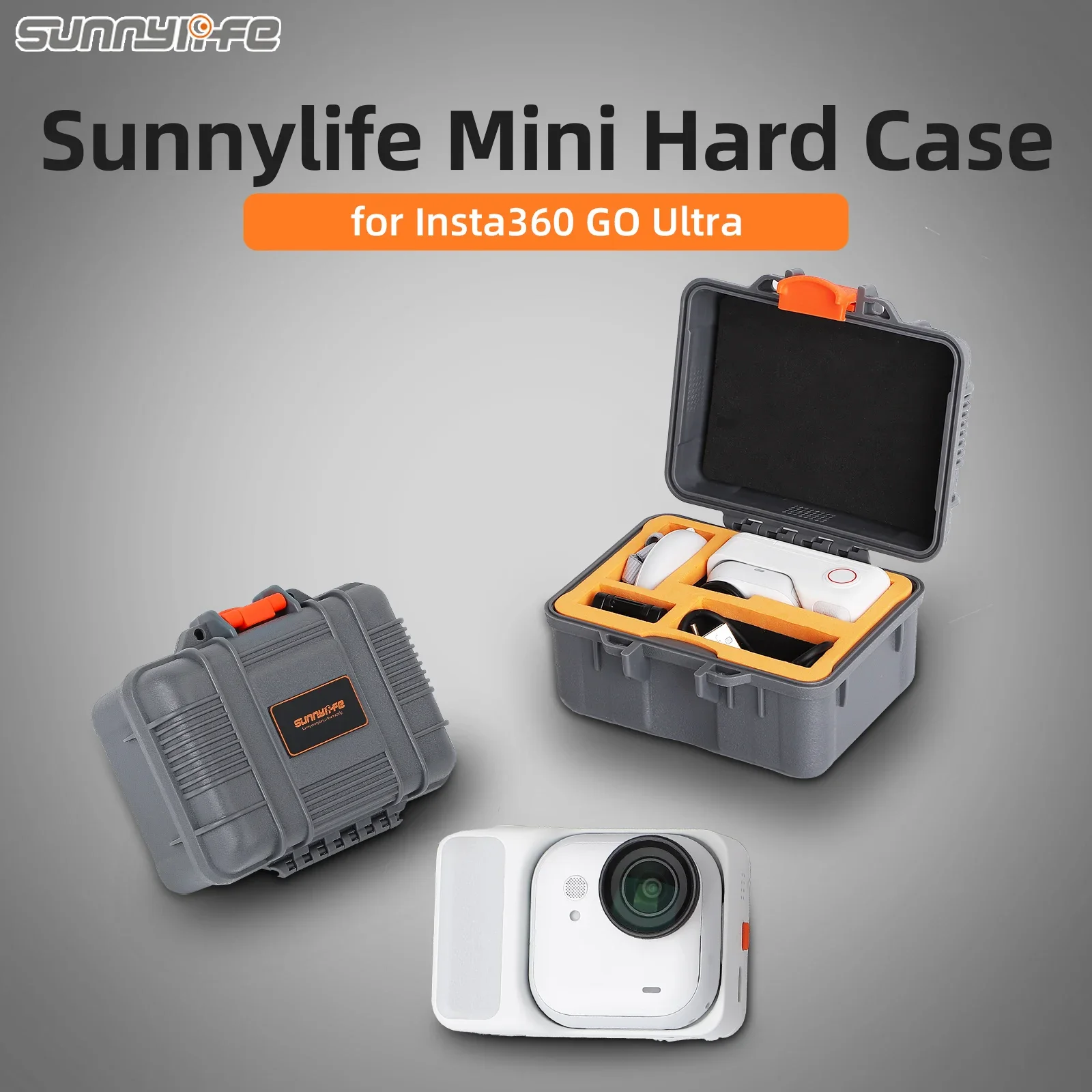 

Storage Protector Box For Insta360 GO Ultra Waterproof Shockproof Safety Hard Shell Carrying Case Camera Accessories